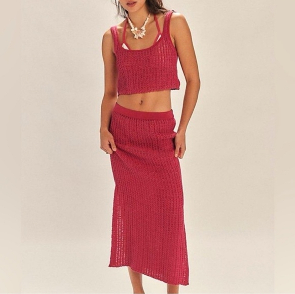Free People Beach Havana Sweater/‎ Crochet Set